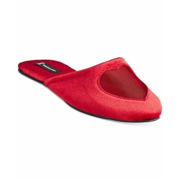 INC International Concepts Womens XL 11-12 Mesh-Heart Slip On Loafer Slippers - Picture 1 of 8